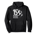 15Th Birthday Soccer Player Hoodie - Casual Everyday Wear Men Women