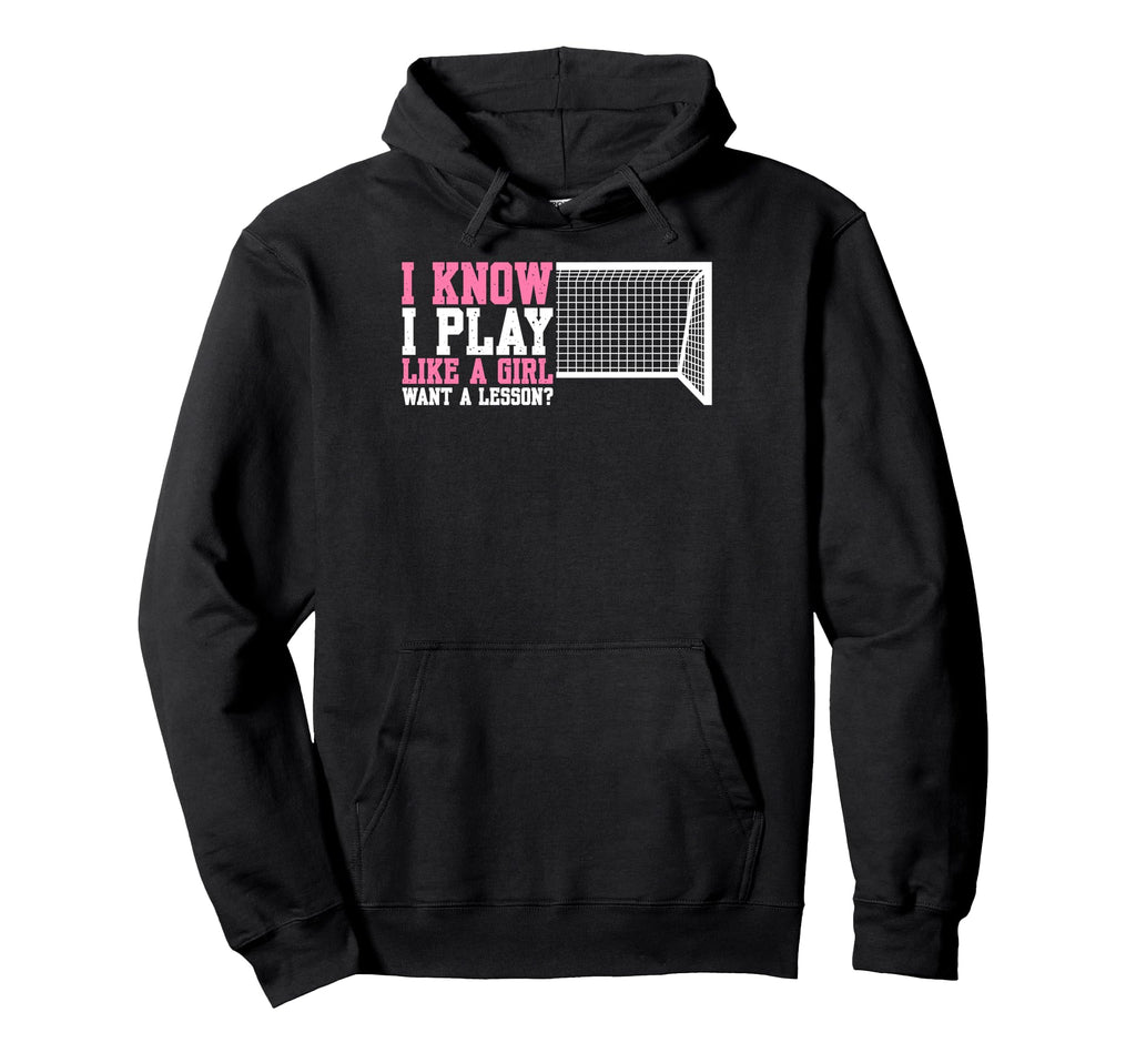 Soccer Funny Want Lesson Hoodie - Minimalist Print for Adults