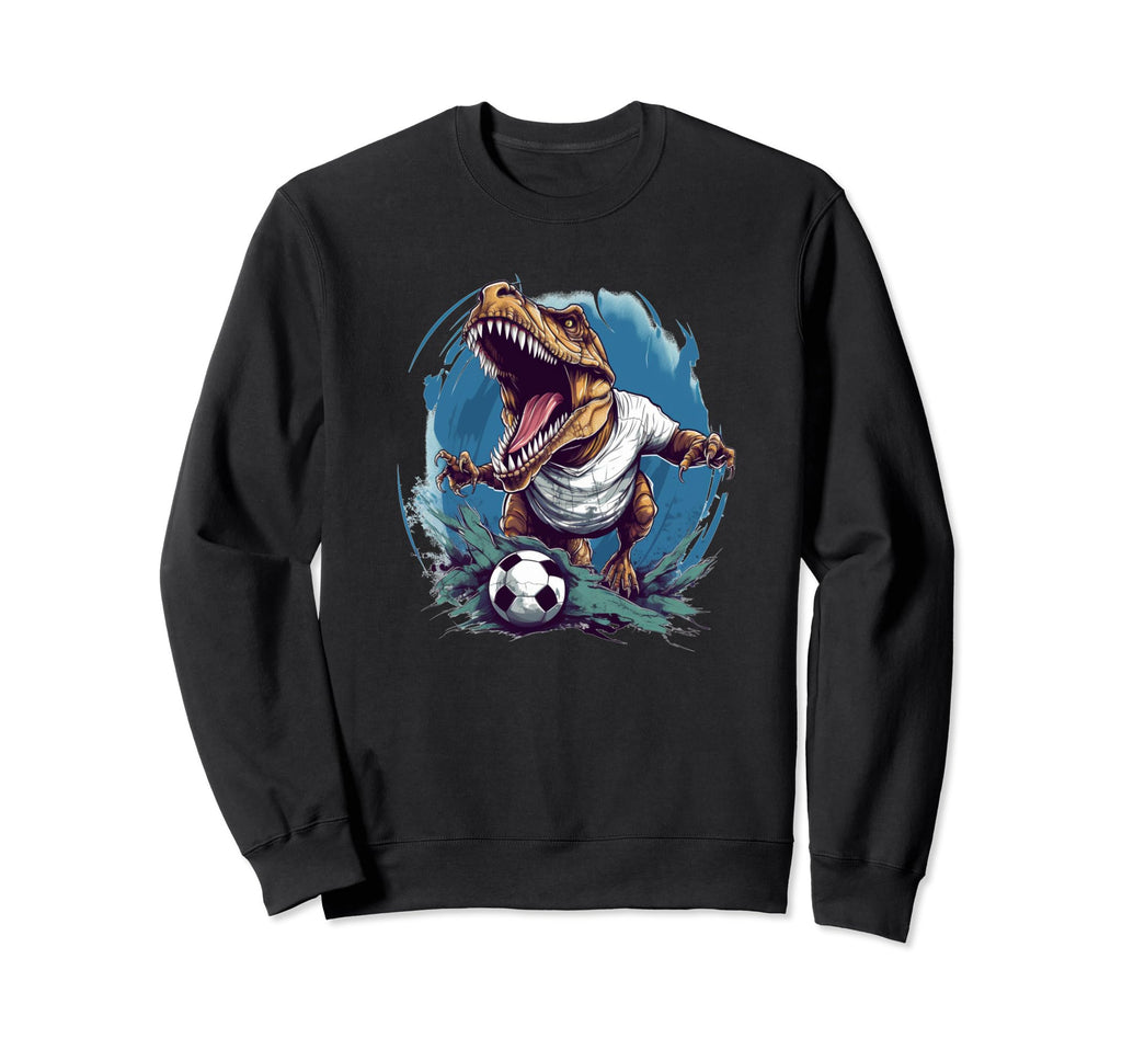 Looking Dinosaur Soccer Ball And Sweatshirt - Minimalist Print for Adults