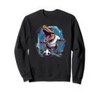 Looking Dinosaur Soccer Ball And Sweatshirt - Minimalist Print for Adults