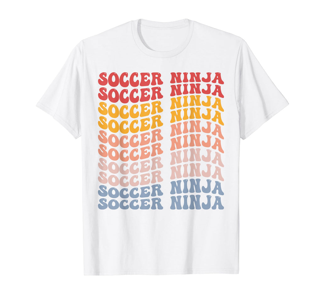 Soccer Ninja Groovy Soccer Ninja T-Shirt - Novelty Apparel for Adults