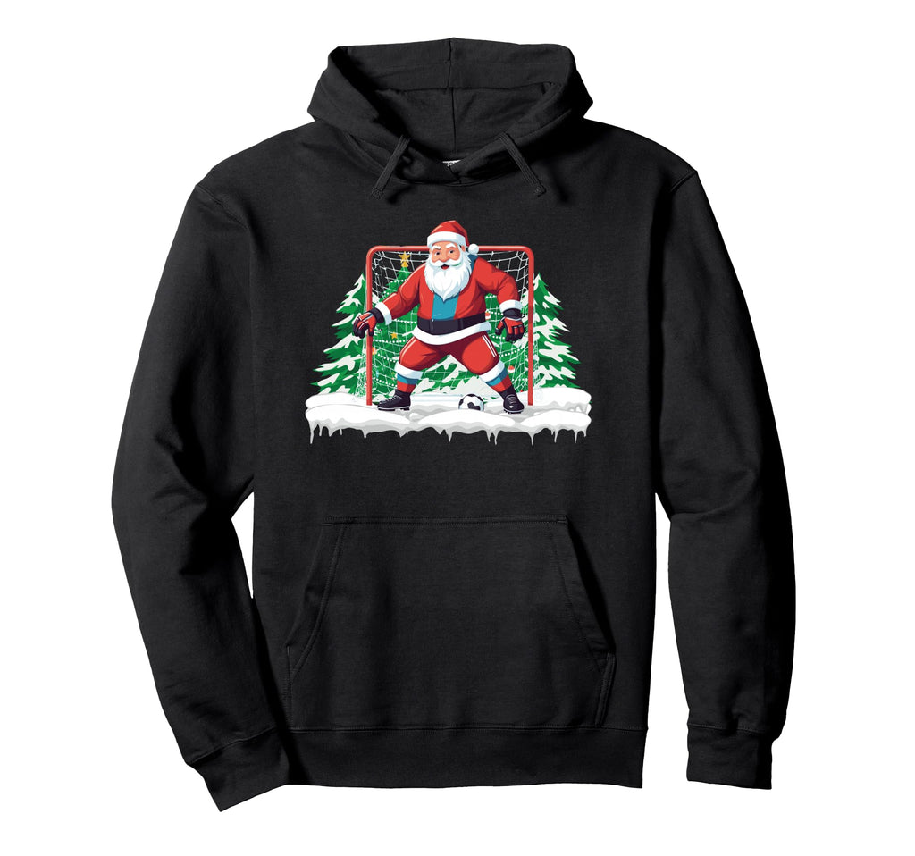 Soccer Goalie Santa Soccer Player Hoodie - Aesthetic Graphic Men Women