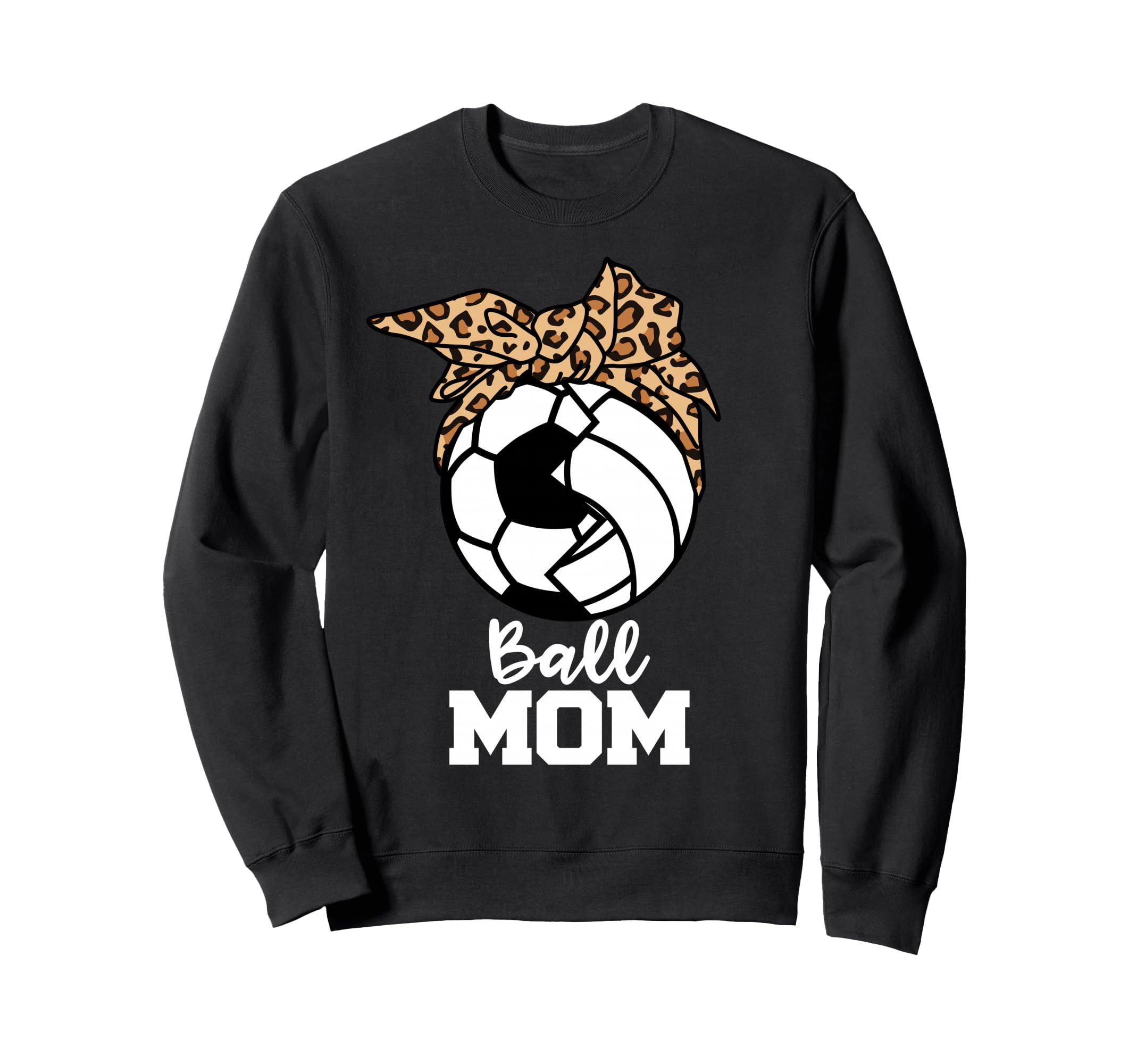 Ball Mom Funny Soccer Volleyball Sweatshirt - Graphic Print Men Women
