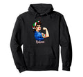 Proud Italian Pride Italiana Italy Flag Hoodie - Custom Art Print Unisex