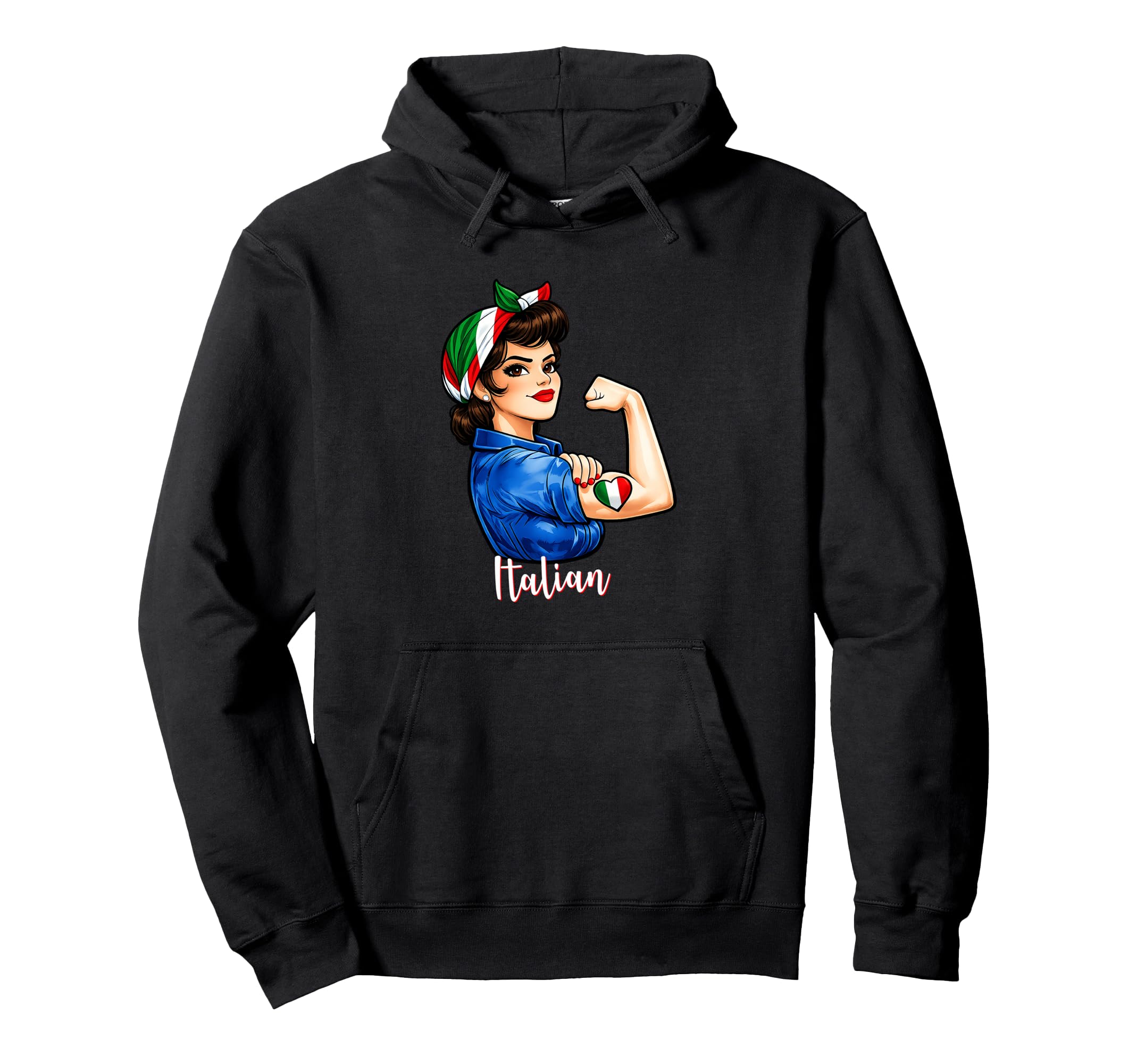 Proud Italian Pride Italiana Italy Flag Hoodie - Custom Art Print Unisex