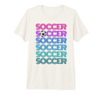 Soccer Eat Sleep Repeat Just Loves T-Shirt - Custom Art Print for Adults