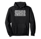 Hockey Goalkeeper Ice Hockey Goalie Hoodie - Minimalist Print Men Women