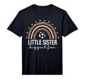 Little Sister Biggest Fan Soccer T-Shirt - Trendy Graphic Men Women