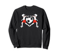 Soccer Players Soccer Ball Heart Sweatshirt - Custom Art Print Men Women