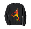 Colorful Pop Art Portrait Sweatshirt - Casual Everyday Wear for Adults