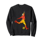Colorful Pop Art Portrait Sweatshirt - Casual Everyday Wear for Adults