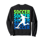 Soccer Goalie Player Fan Game Day Sweatshirt - Minimalist Print Men Women