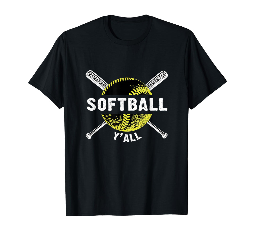 Softball Sports Yall Softball Gifts T-Shirt - Streetwear Style for Adults