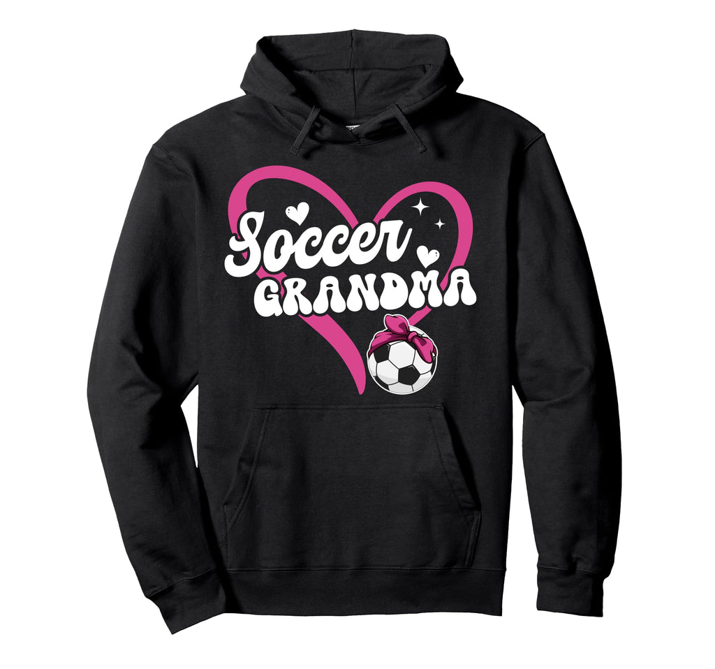 Soccer Grandma Heart Grandma Soccer Hoodie - Minimalist Print Unisex