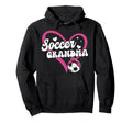 Soccer Grandma Heart Grandma Soccer Hoodie - Minimalist Print Unisex