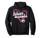 Soccer Grandma Heart Grandma Soccer Hoodie - Minimalist Print Unisex