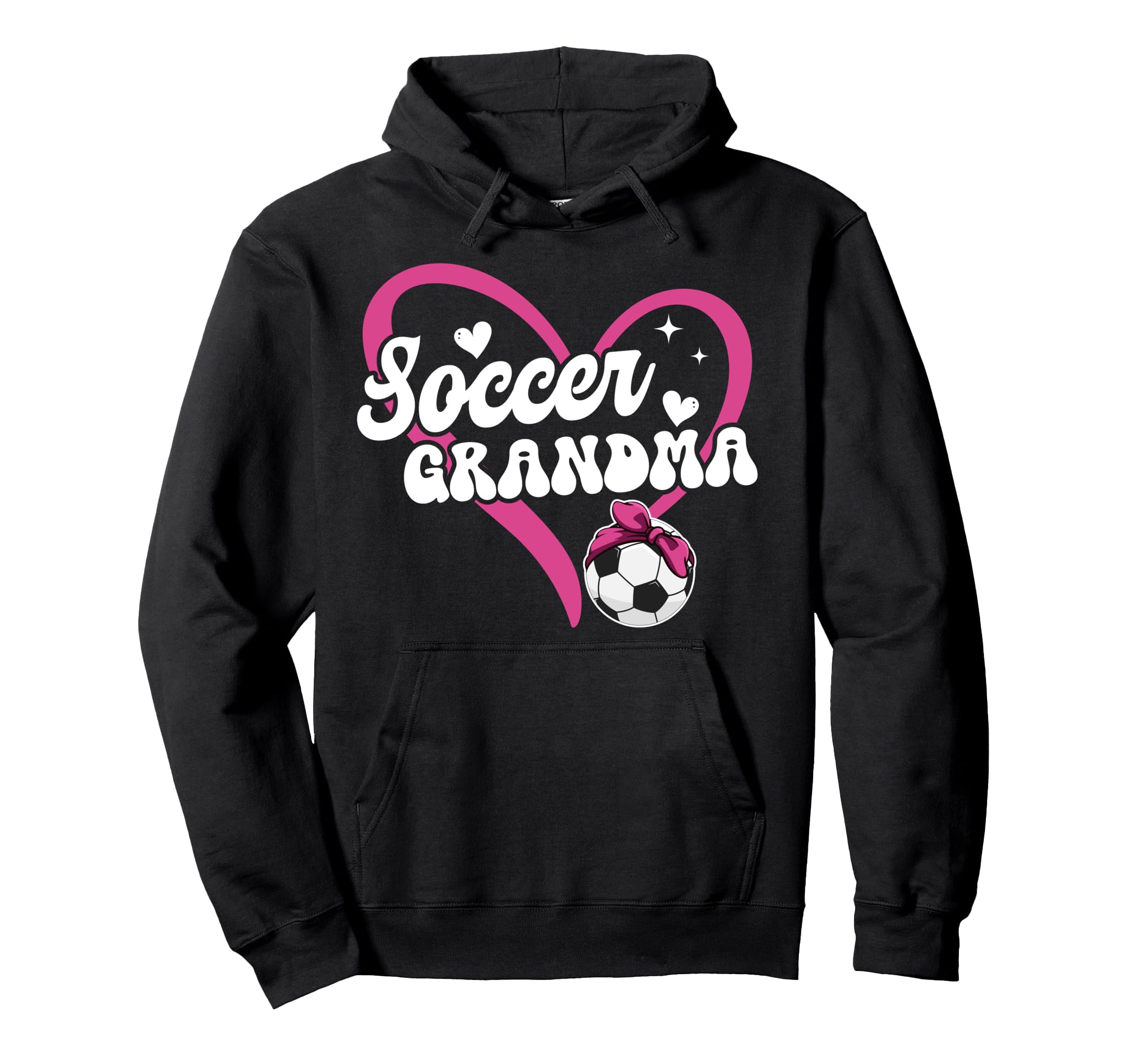 Soccer Grandma Heart Grandma Soccer Hoodie - Minimalist Print Unisex