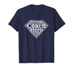 Mens Coach Appreciation Superhero T-Shirt - Aesthetic Graphic for Adults