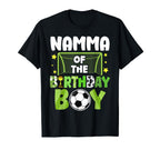 Soccer Namma Birthday Party Family T-Shirt - Graphic Print for Adults