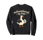 Funny Mom Silly Goose Outnumbered Sweatshirt - Custom Art Print for Adults