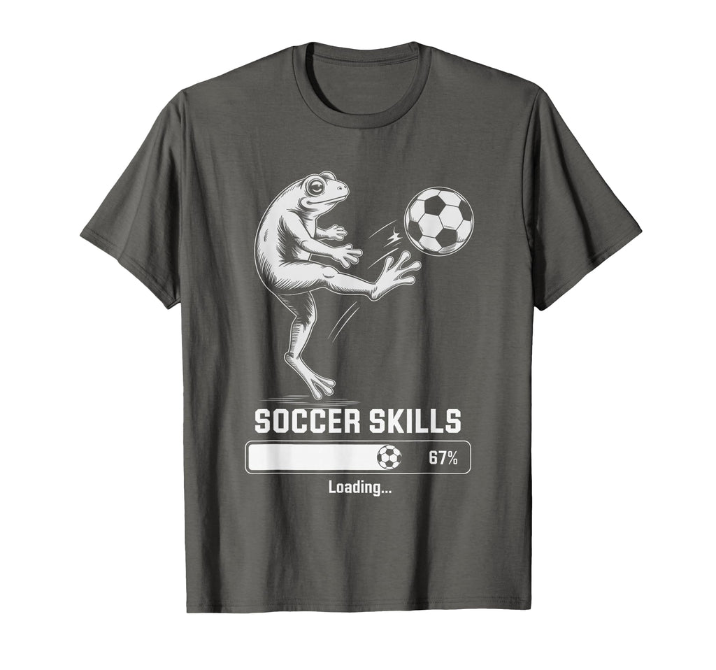 Frog Soccer Skills Loading Team Win T-Shirt - Aesthetic Graphic Unisex