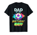 Dad Birthday Soccer Ball Colorful T-Shirt - Casual Everyday Wear Unisex