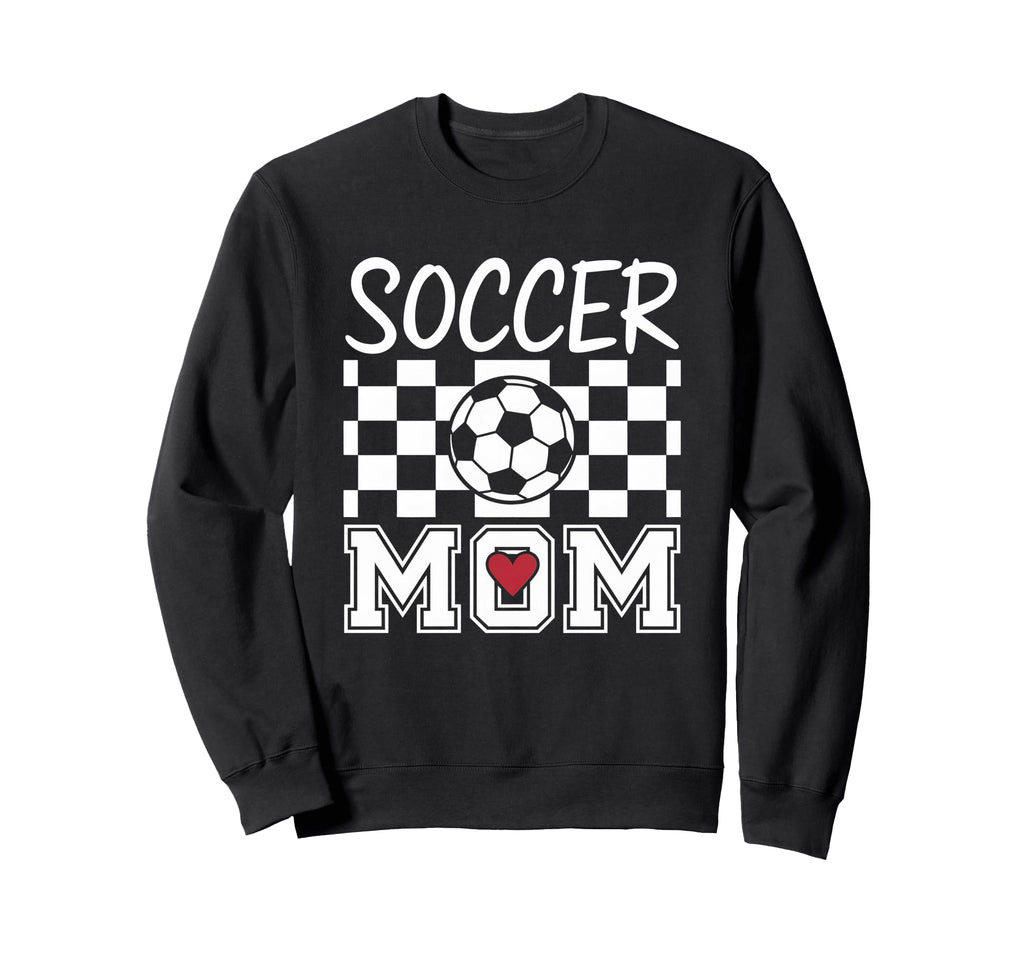 Groovy Soccer Mom Mother Soccer Sweatshirt - Fun Novelty Design Men Women