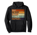 Eat Sleep Stop Goals Repeat Funny Hoodie - Trendy Graphic for Adults