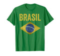 Brasil Flag Soccer Brazilian Football T-Shirt - Custom Art Print for Adults