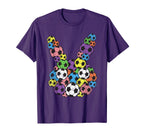 Easter Soccer Lover Bunny Head Ball Egg T-Shirt - Novelty Apparel Unisex