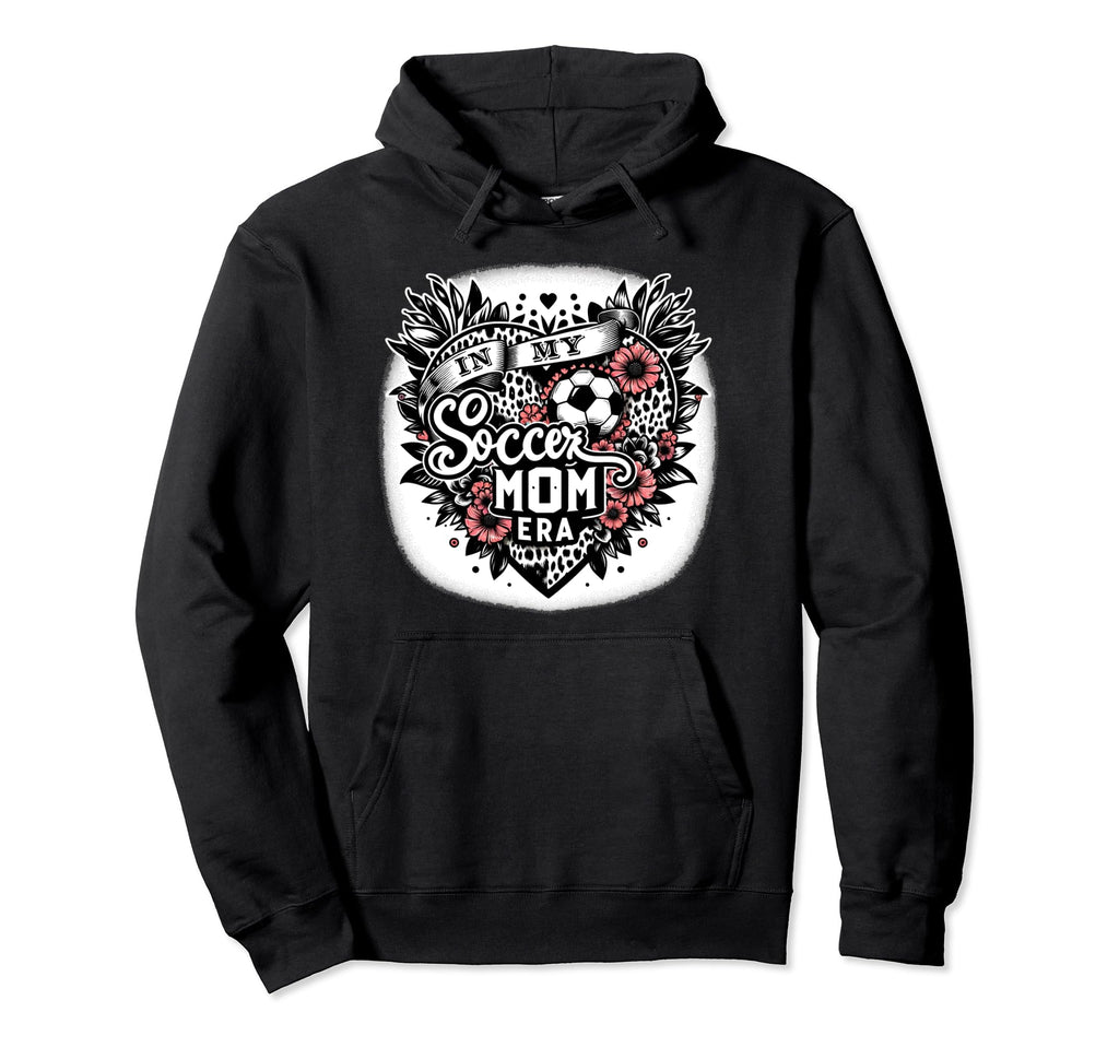 My Soccer Mom Era Floral Soccer Heart Or Hoodie - Streetwear Style Unisex