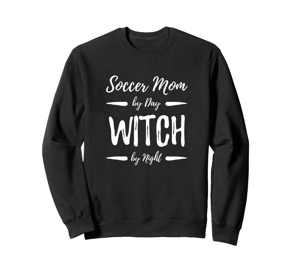 Soccer Mom Witch Funny Halloween Sweatshirt - Casual Everyday Wear Unisex
