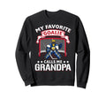 My Favorite Goalie Calls Me Sweatshirt - Fun Novelty Design for Adults