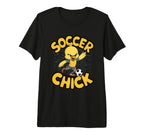 Soccer Chick Soccer Player Soccer Tri T-Shirt - Trendy Graphic for Adults