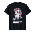 Unicorn Soccer Skills Loading Score T-Shirt - Fun Novelty Design Unisex