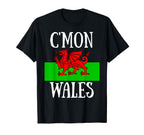 Wales Cymru Flag Love Soccer Football T-Shirt - Unique Graphic Men Women