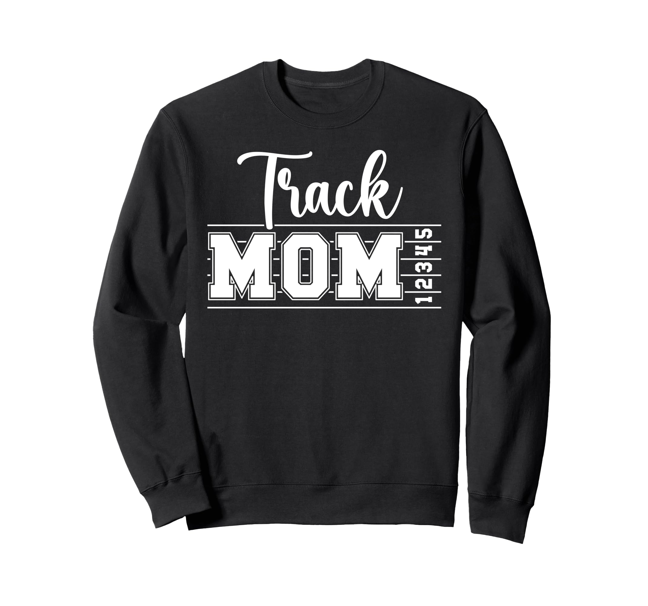 Track Mom Track And Field Athlete Sweatshirt - Graphic Print for Adults