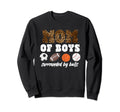 Softball Mom Surrounded Balls Sweatshirt - Casual Everyday Wear Men Women