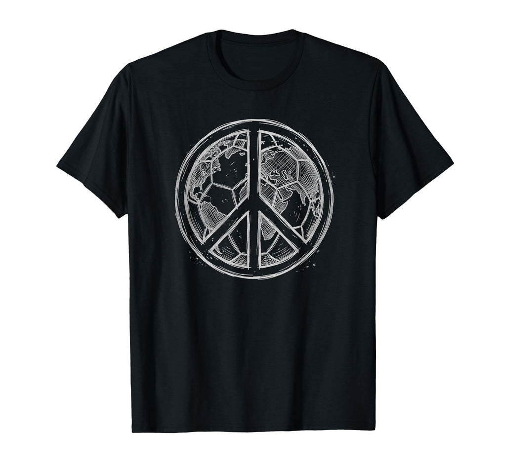 Soccer World Peace Is My Goal Futbol T-Shirt - Custom Art Print Men Women