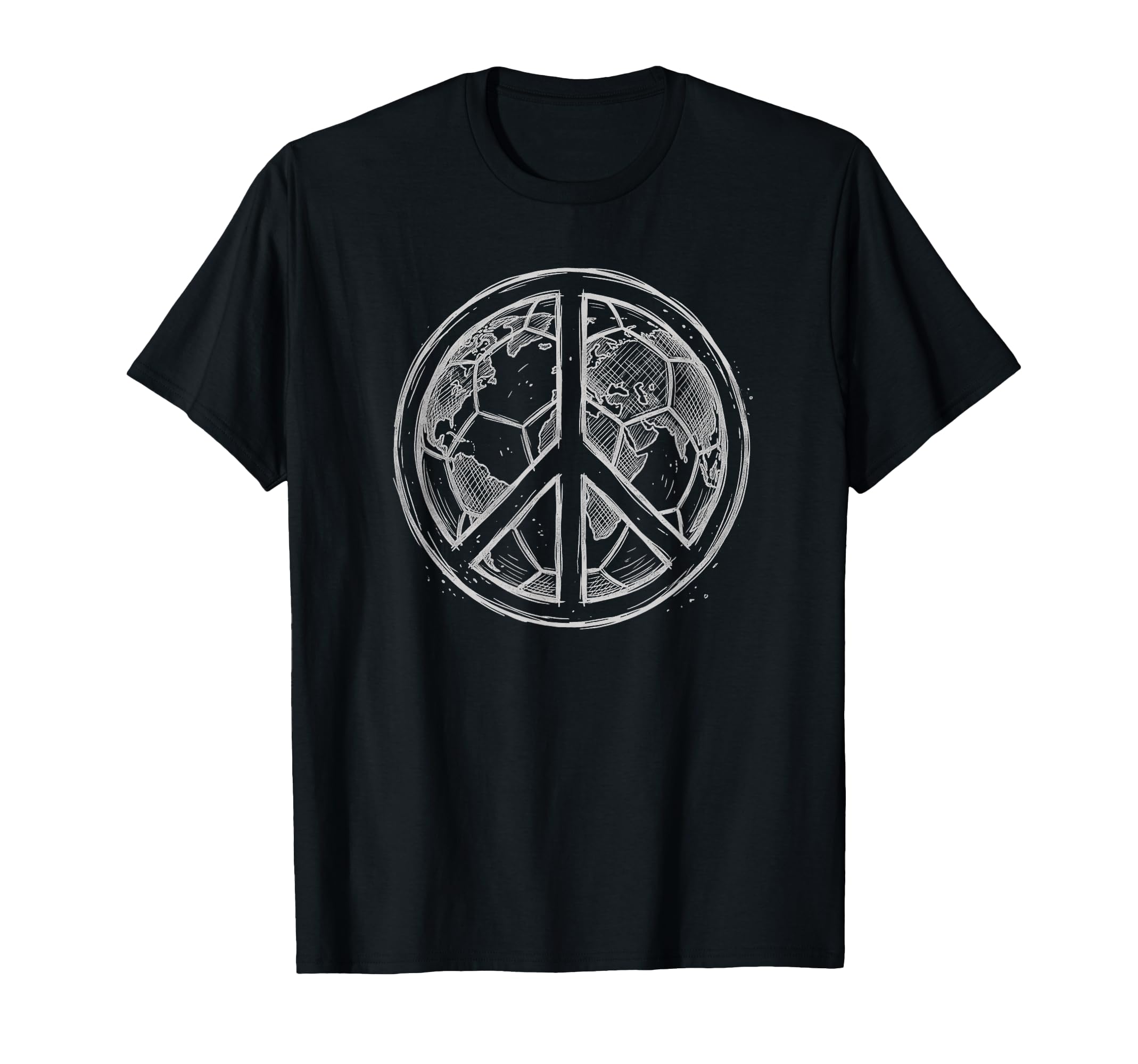 Soccer World Peace Is My Goal Futbol T-Shirt - Custom Art Print Men Women