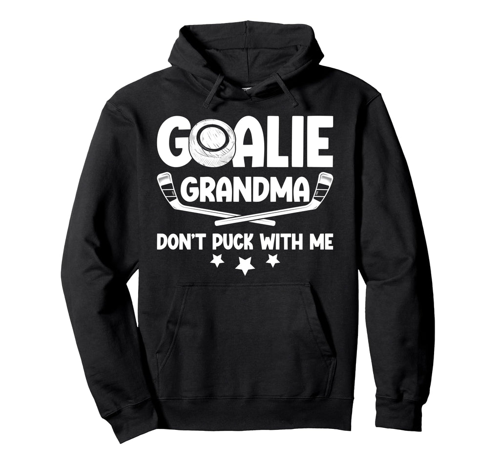 Hockey Goalie Grandma Funny Ice Hoodie - Casual Everyday Wear Men Women