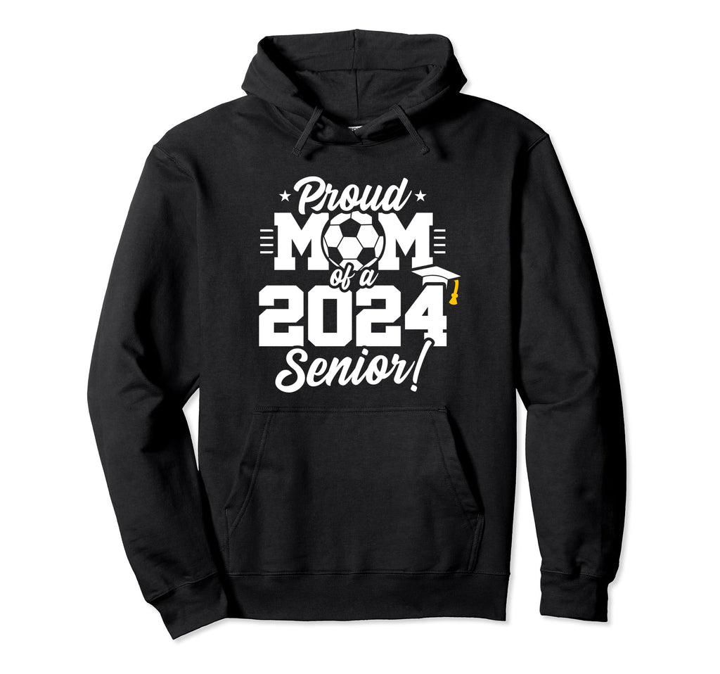 Class 2024 Senior Year Soccer Mom Hoodie - Minimalist Print for Adults