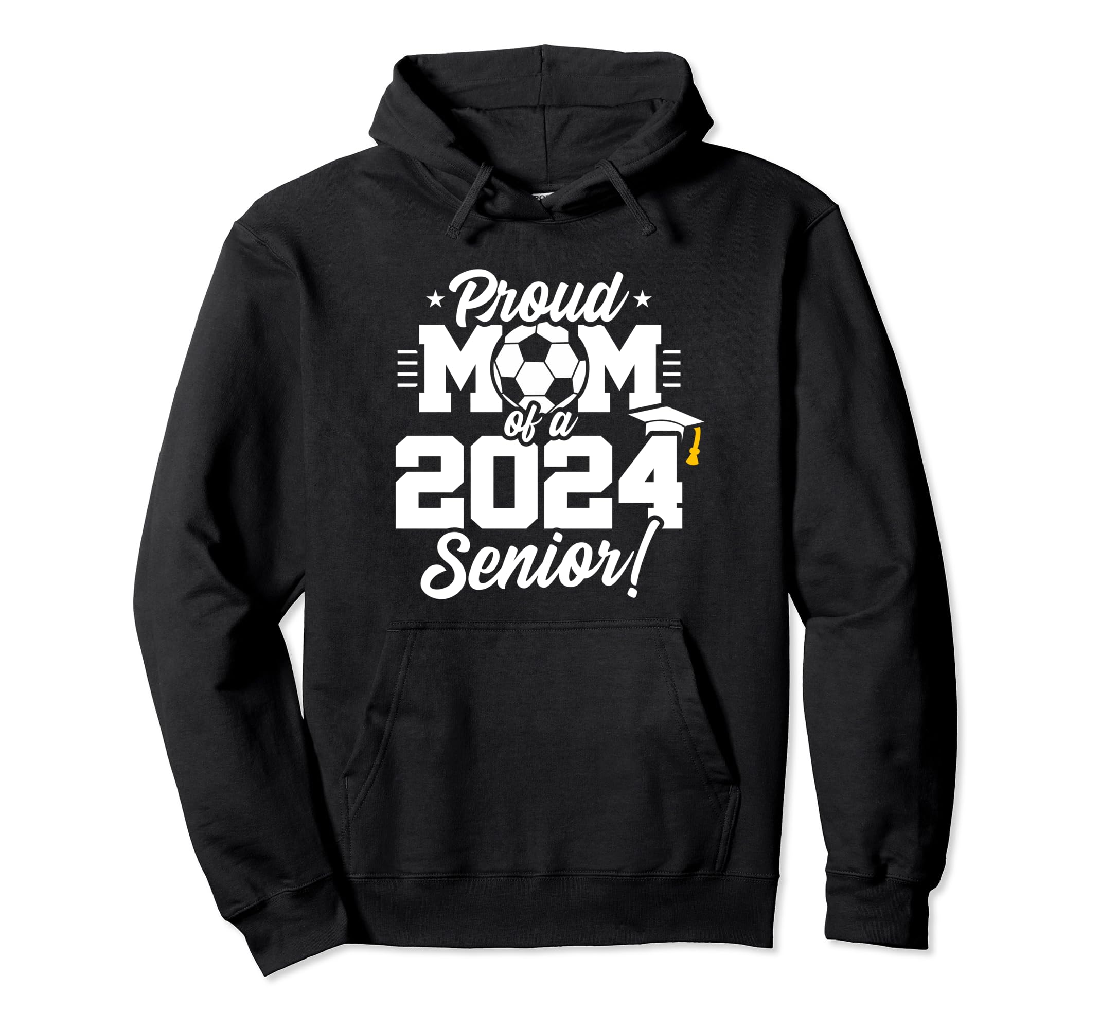 Class 2024 Senior Year Soccer Mom Hoodie - Minimalist Print for Adults