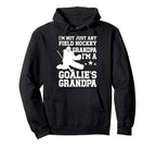 Field Hockey Goalie Grandpa Field Hockey Hoodie - Unique Graphic Men Women