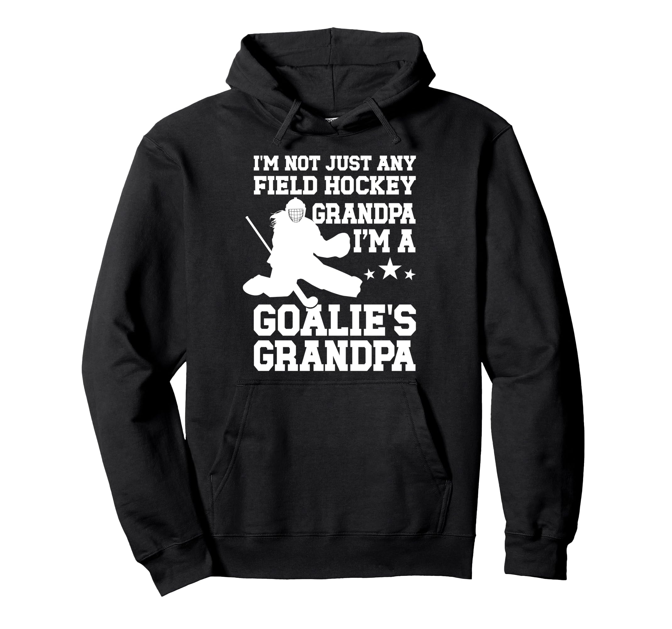 Field Hockey Goalie Grandpa Field Hockey Hoodie - Unique Graphic Men Women