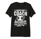 Soccer Assistant Coach Trust Me Im T-Shirt - Minimalist Print for Adults