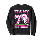 7 Year Old Birthday Soccer Themed Sweatshirt - Fun Novelty Design Unisex