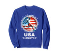 American Flag Soccer Soccer 2024 Sweatshirt - Aesthetic Graphic Unisex