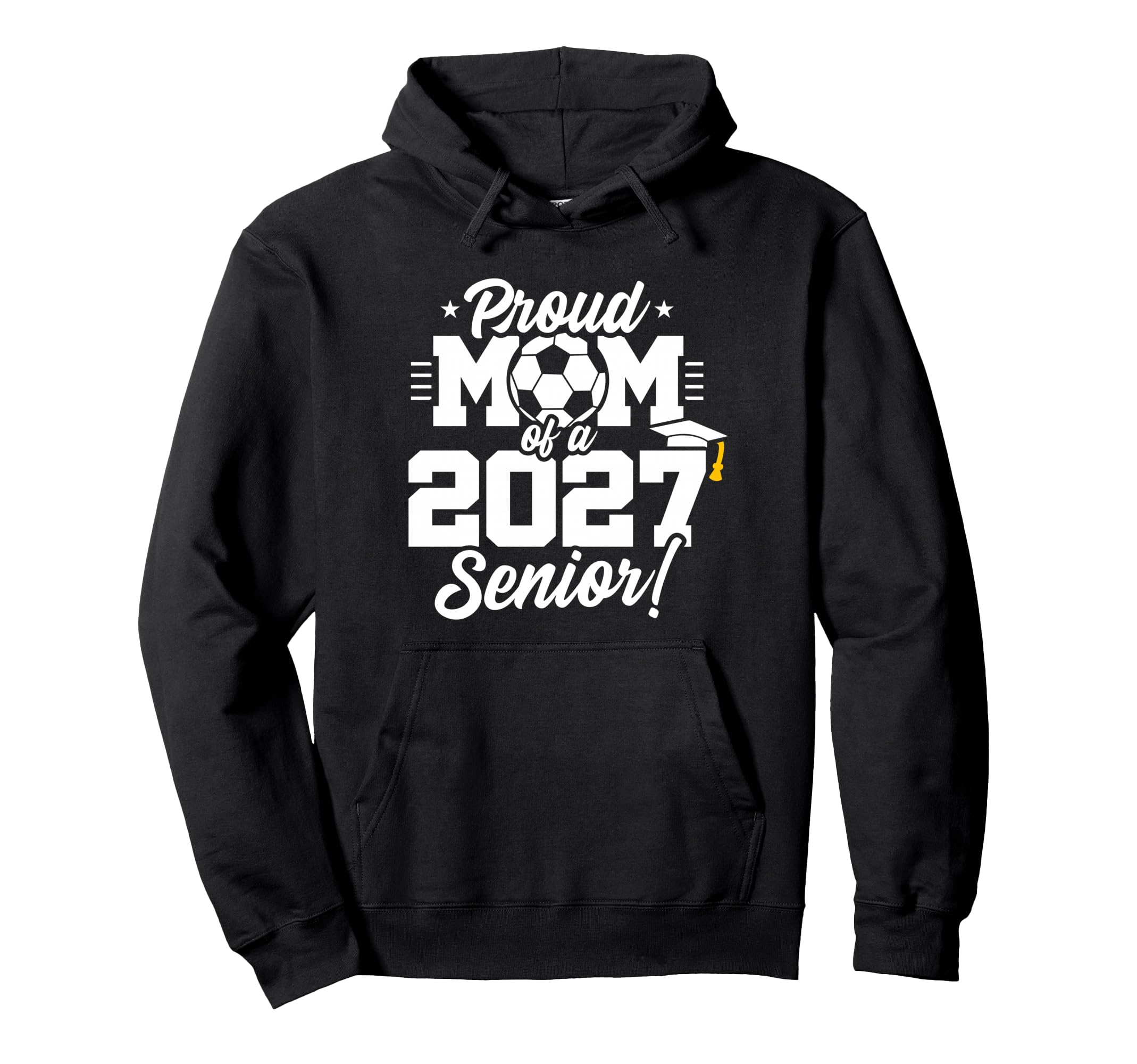 Class 2027 Senior Year Soccer Proud Hoodie - Fun Novelty Design for Adults