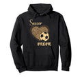 Leopard Soccer Mother Hoodie - Minimalist Print for Adults